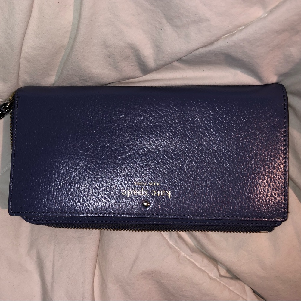 Purple Kate Spade Wristlet